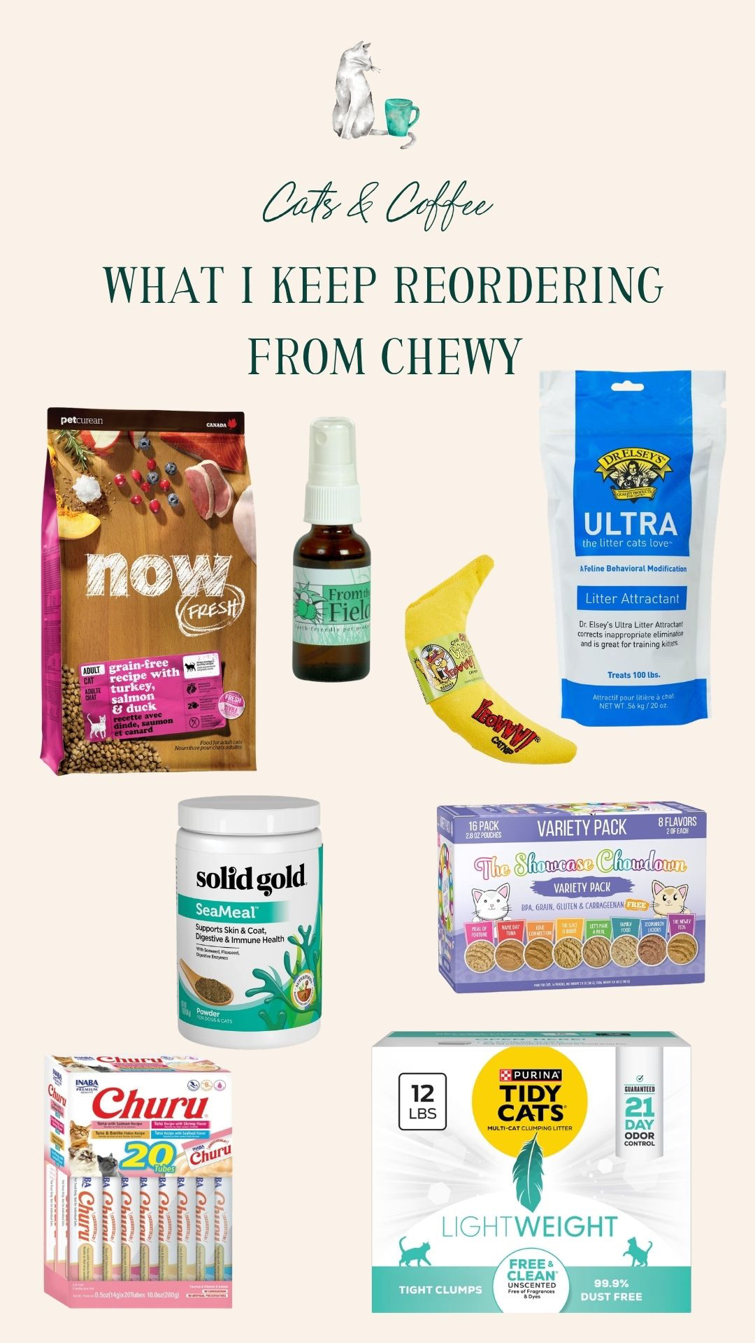 What I Keep Reordering from Chewy 🐾 These are the Chewy products I reorder on repeat for my three cats. From the food they eat every day to the litter and treats that have earned a permanent spot in our rotation — everything here has been tested and repurchased more times than I can count. 

 #LTKdayinmylife #LTKstorytime #LTKHome