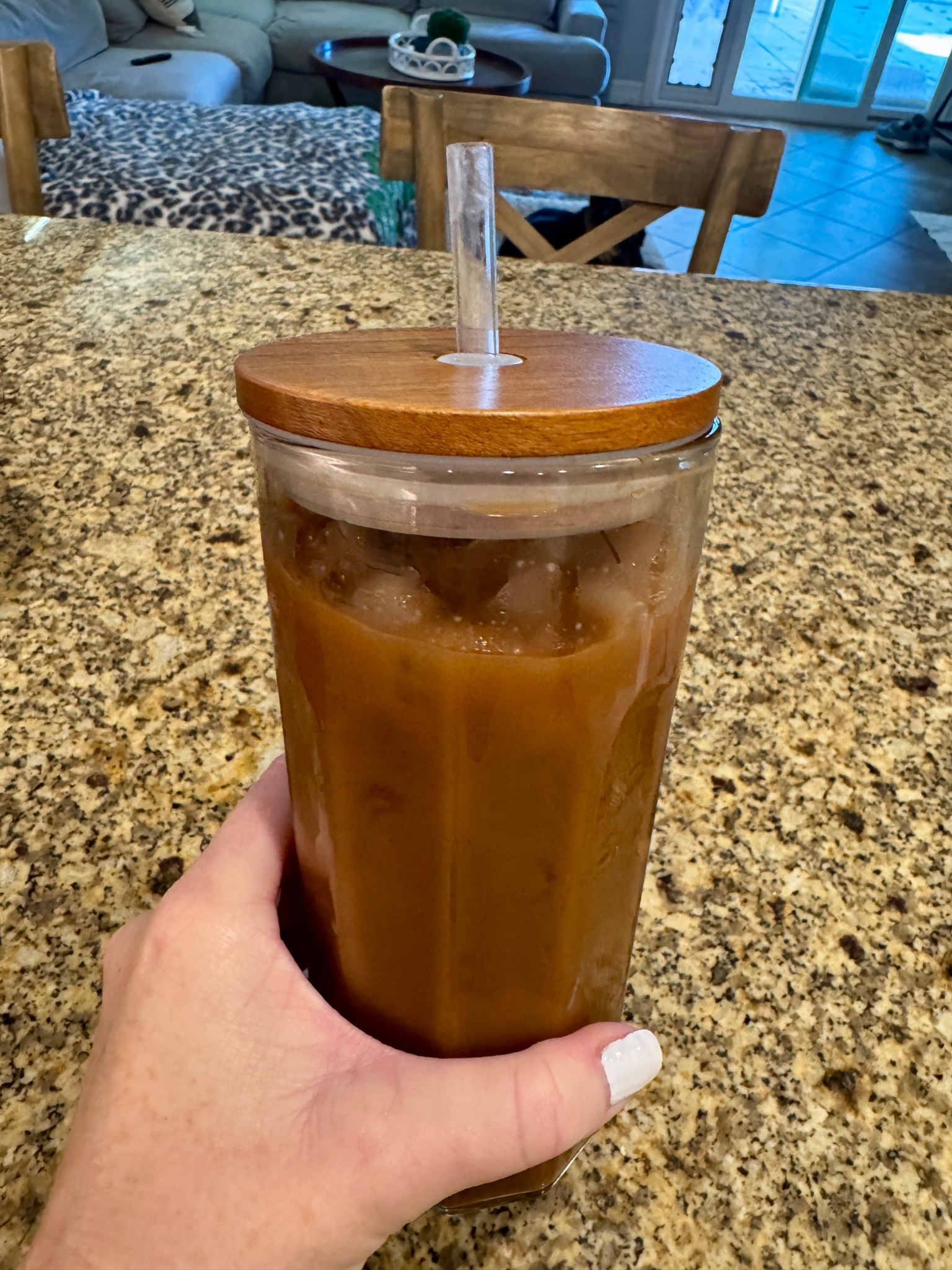 Loving my new glass cup for iced coffee. I had my eye on this Hearth and Hand one last year before it sold out but it’s back. 

#LTKHome #LTKmomlife #LTKmorningroutine