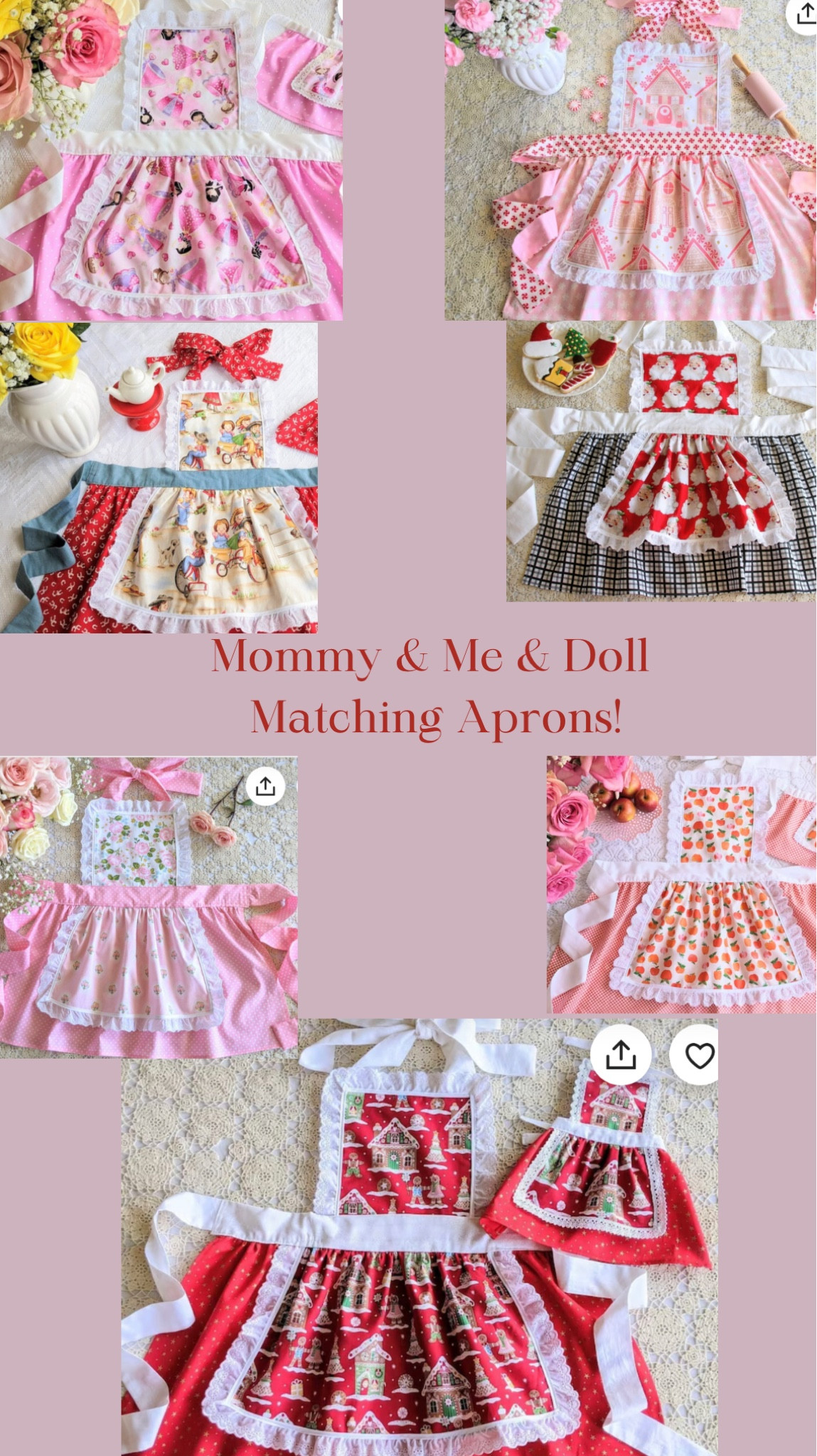 Cutest matching aprons!!!! Love the Christmas ones 

#LTKGiftGuide #LTKfindsunder50 #LTKHoliday