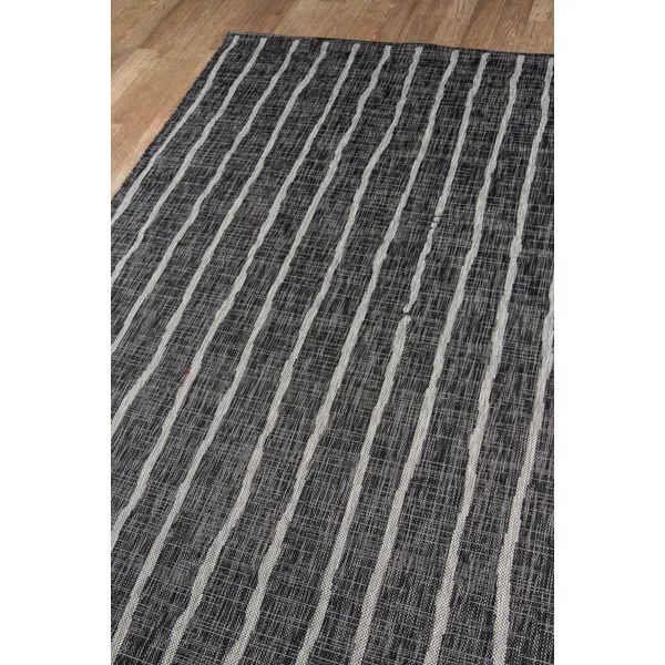 Sicily Power Loom Charcoal/Ivory Indoor/Outdoor Rug | Wayfair North America