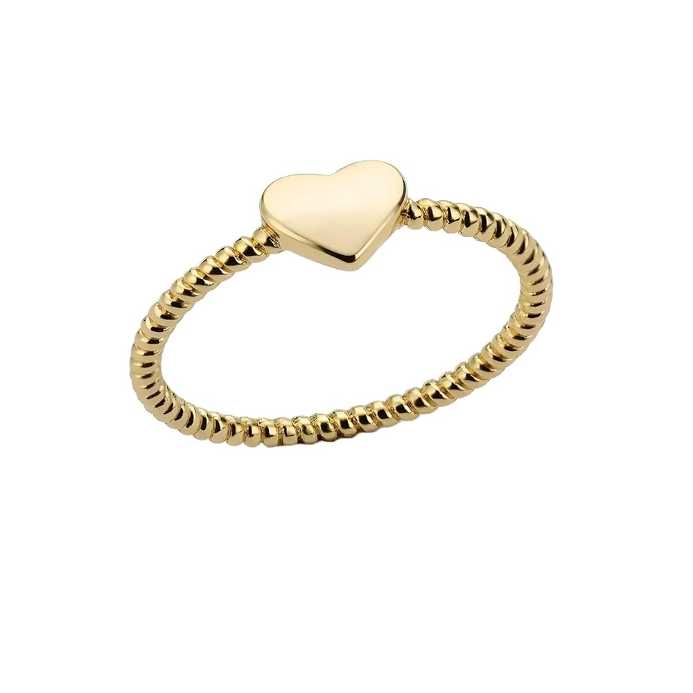 Heart Ring Heart Love Stainless Steel Rings for Women Heart Shape Couple Ring Accessories Simple ... | Amazon (US)