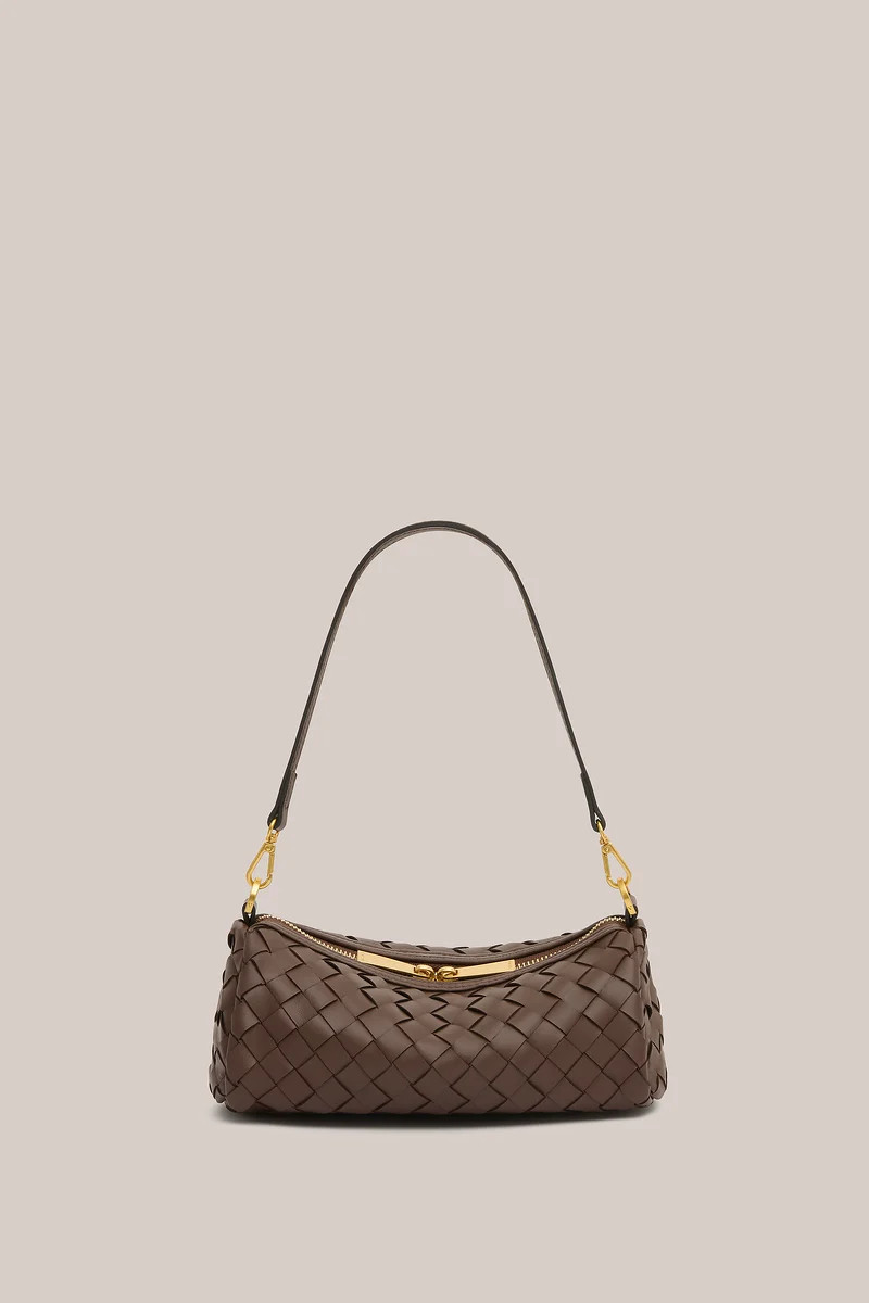 Preorder: Vivi Woven Shoulder Crossbody Chocolate | Shop.app