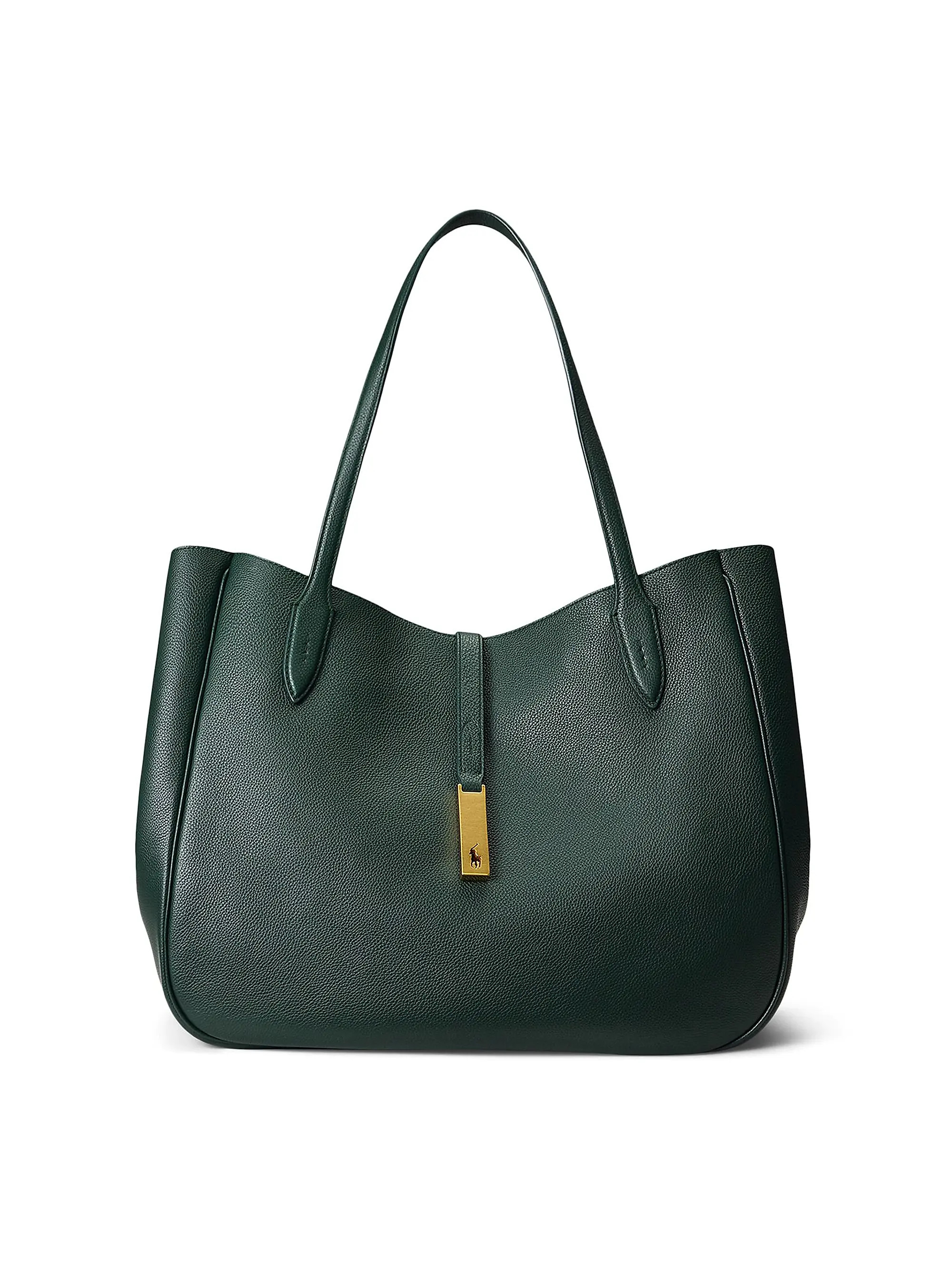 Medium Polo ID Leather Tote Bag | Saks Fifth Avenue