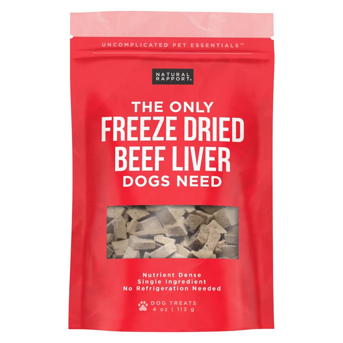 Natural Rapport The Only Freeze Dried Beef Liver Dog Treat - 4oz | Target