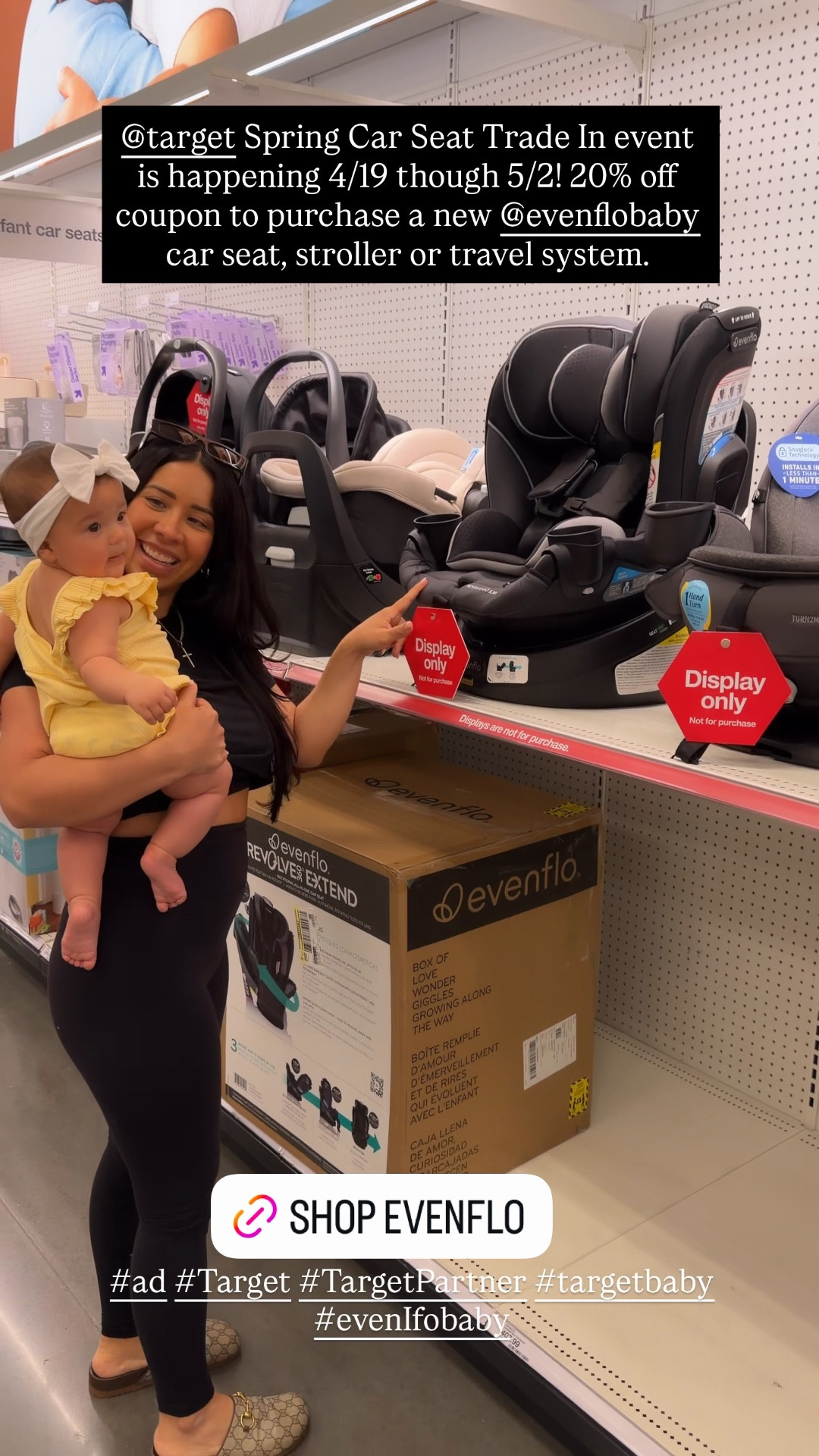 #Ad Loving our new @evenflobaby slim revolve car seat!! 20% off @Target spring Car Seat Trade In event is happening 4/19 though 5/2. Bring in your old car seat to any Target to be recycled and receive a 20% off coupon to purchase a new Evenflo car seat, stroller or travel system. The coupon is good through May 16!! 

@evenflobaby @Target 
#TargetPartner #targetbaby, #target, #evenlfobaby

#ltkmothersday #ltkmomlife #ltktravel

#LTKmomlife #LTKMothersDay #LTKdayinmylife