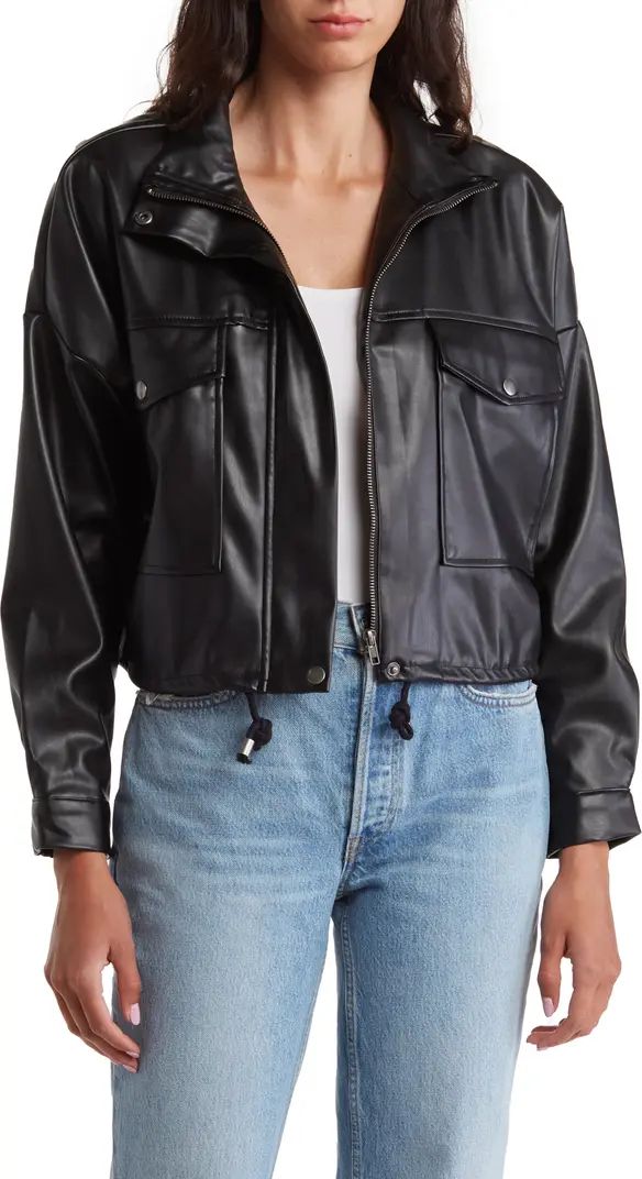 Faux Leather Crop Jacket | Nordstrom Rack