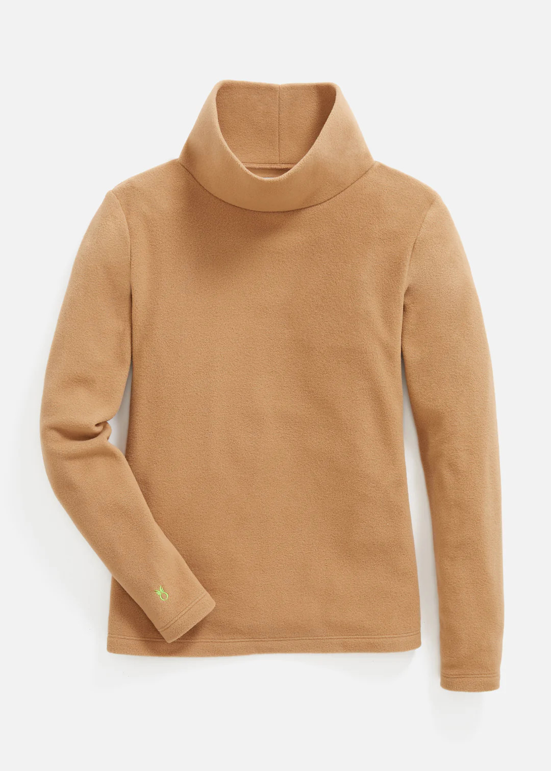 Greenpoint Turtleneck in Vello Fleece (Camel) | Dudley Stephens