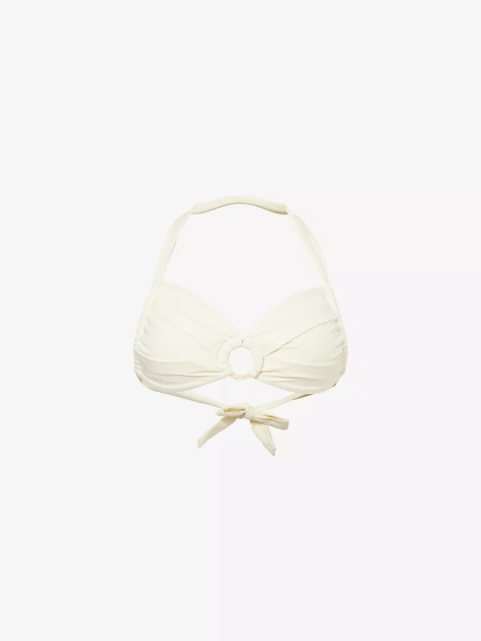 Bronte Tortoiseshell-Ring Bikini Top | Selfridges