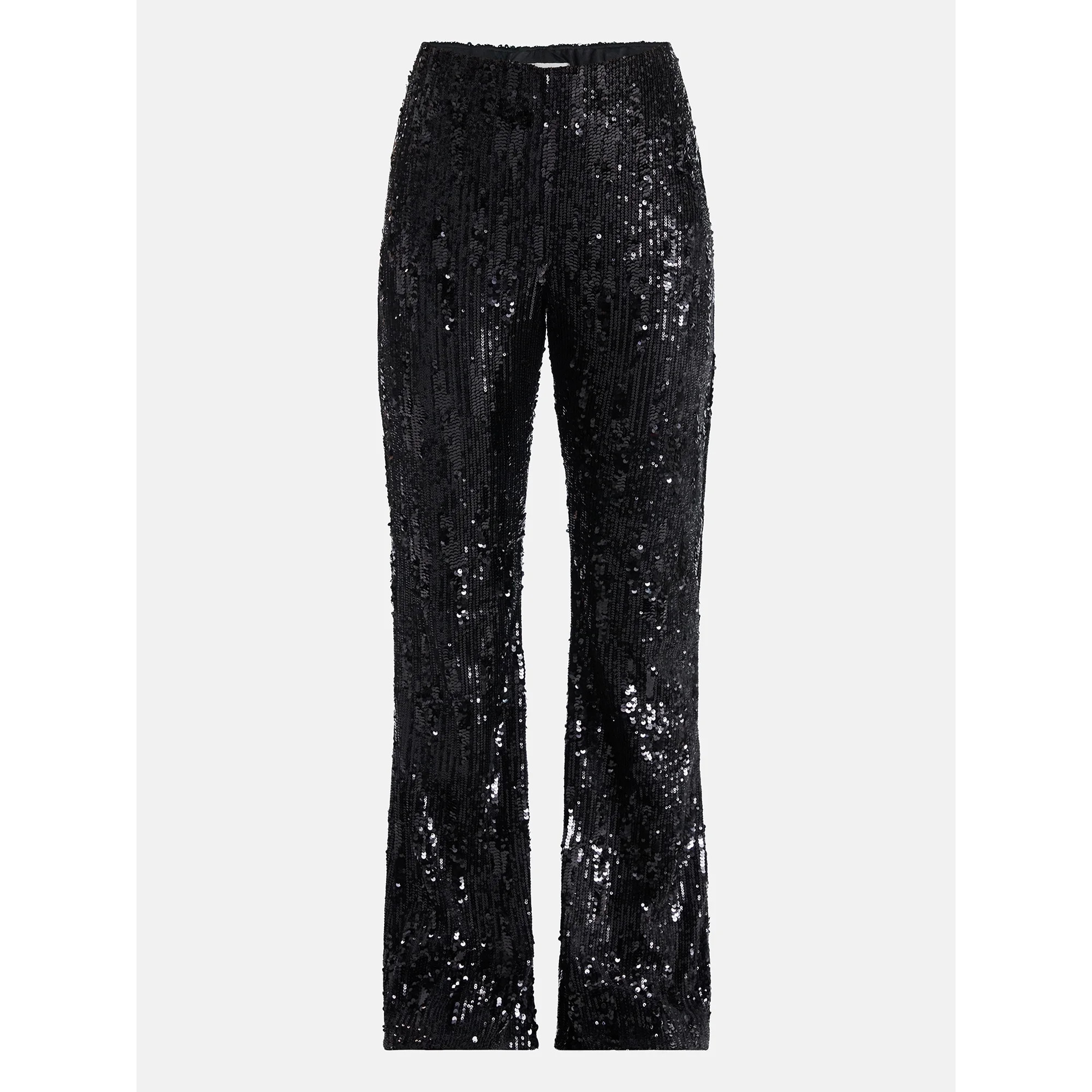 No Boundaries Sequin Flare Pants, Women's and Women's Plus | Walmart (US)
