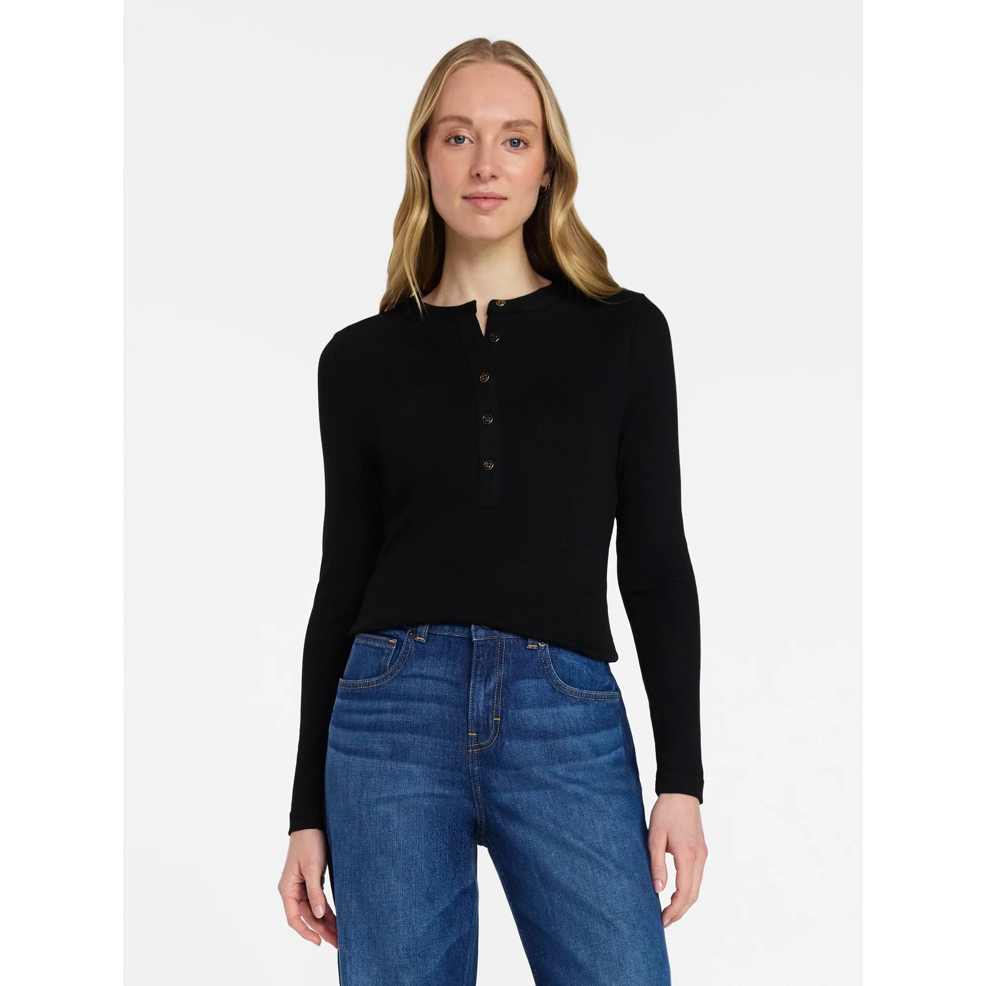 Time and Tru Women's Tuxedo Jeans, 30" Inseam, Sizes 0-20 | Walmart (US)