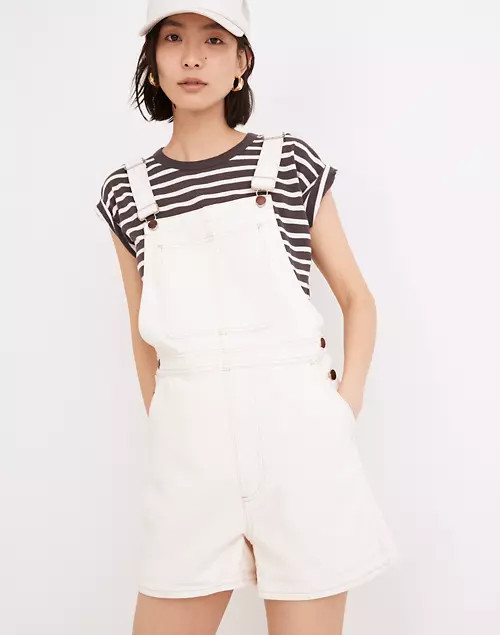 Denim Corsica Short Overalls in Vintage Canvas Wash | Madewell