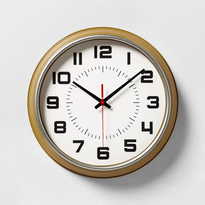 Wall Clock Caramel Yellow - Hearth & Hand™ with Magnolia | Target