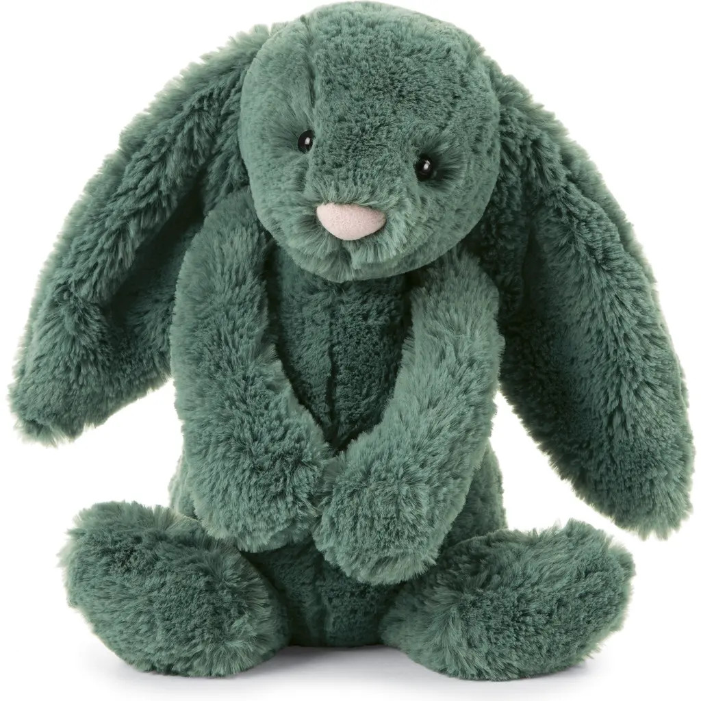 Jellycat Bashful Forest Bunny Stuffed Animal in Green at Nordstrom | Nordstrom