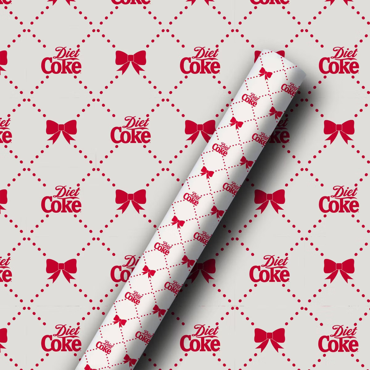Coca-Cola Diet Coke Holiday Wrapping Paper White | Target