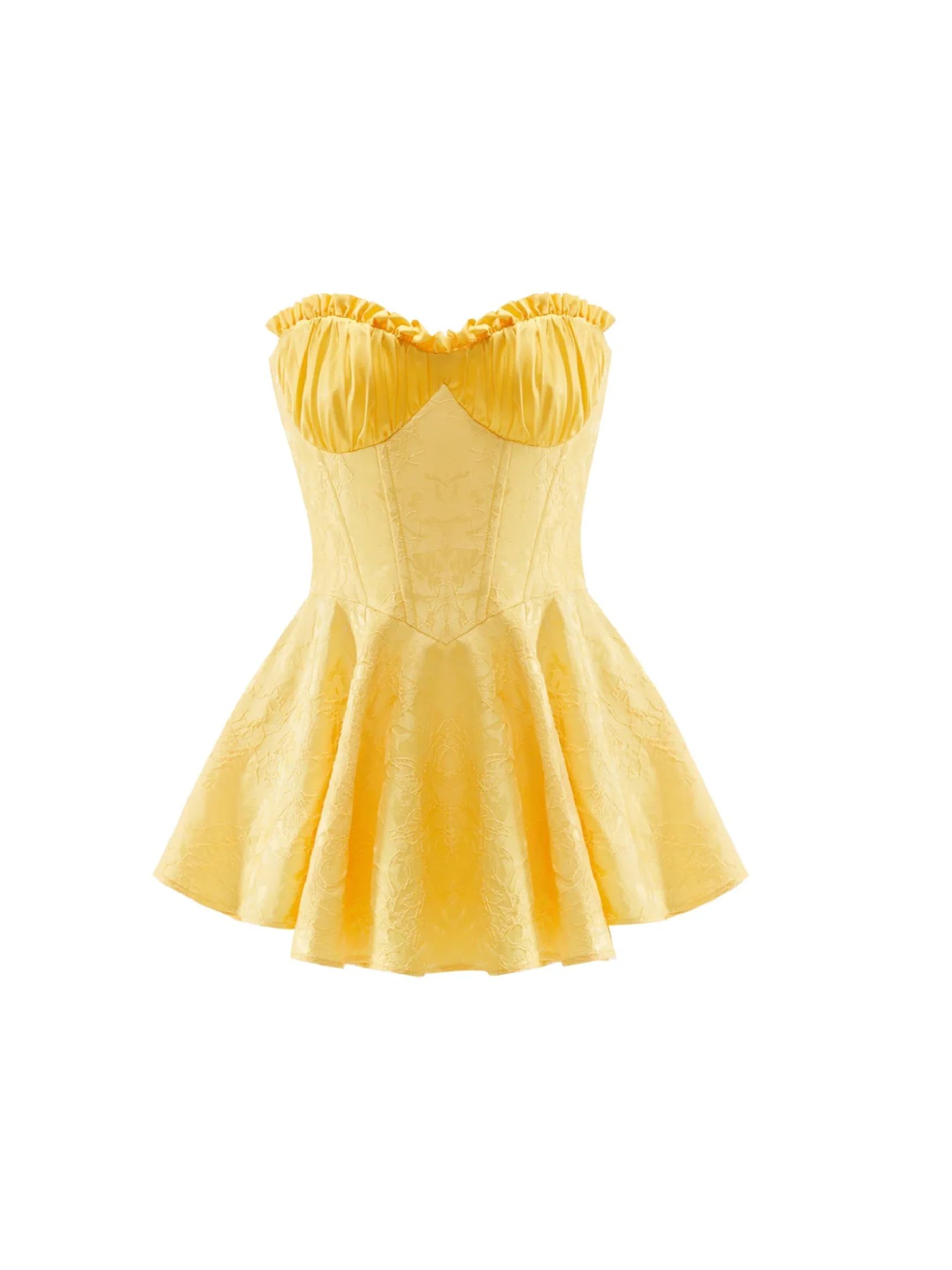 Airina Dress (Yellow) | Nana Jacqueline Designer Wear | Nana Jacqueline