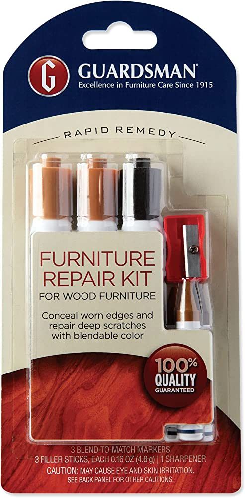 Guardsman 500600 Repair Kit-Quickly Touch-Up and Fill Scratched and Blemishes in Wood Furniture, ... | Amazon (US)