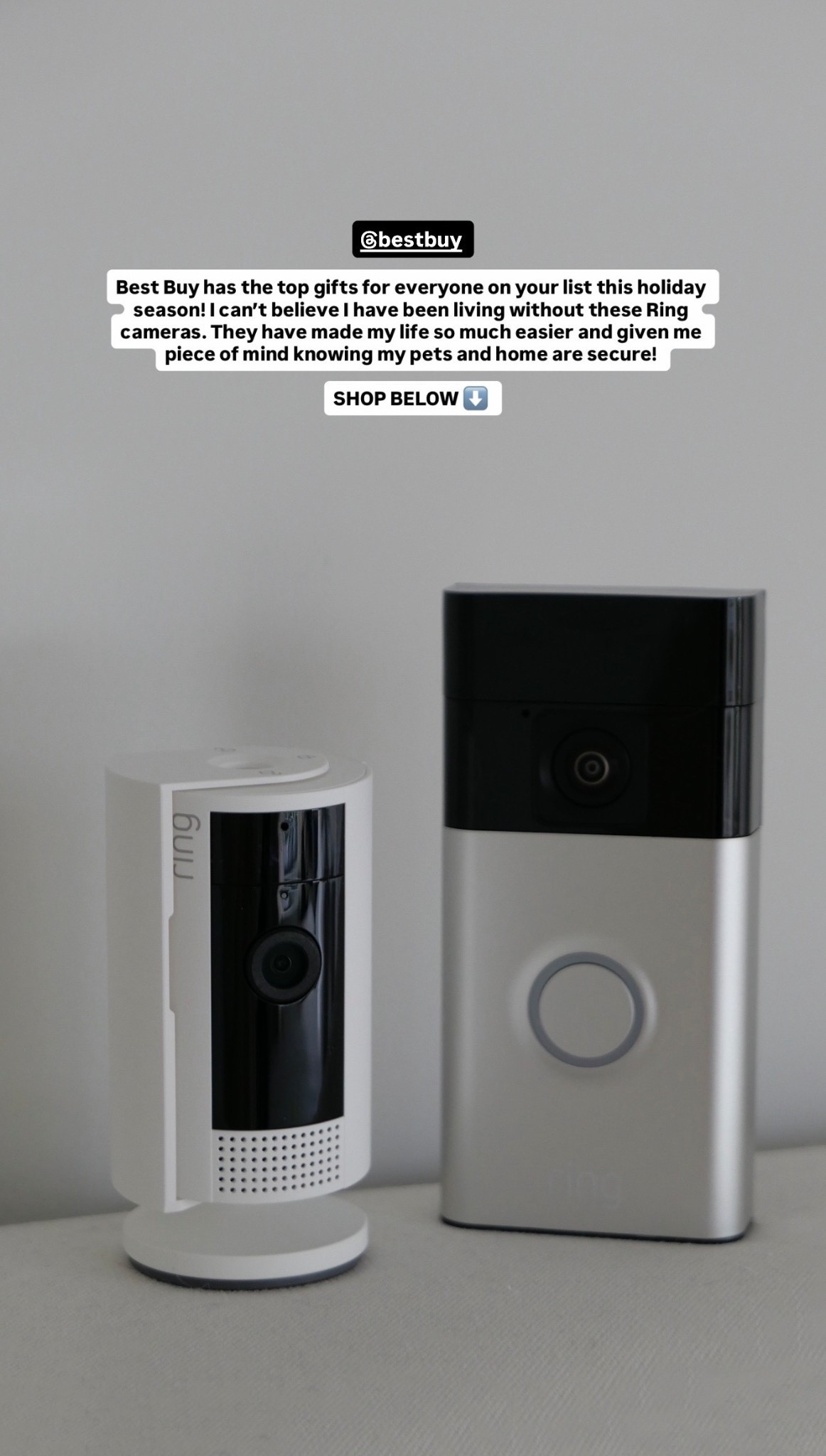 Making shopping easy for the holidays with Best Buy! My one stop shop for all things tech gifts. I am obsessed with my new Ring cameras - I can’t believe I have been living without these! This combo makes life so much easier (and safer) for myself and my pets. Find them on Best Buy now! @bestbuy

#LTKSeasonal #LTKGiftGuide #LTKHoliday