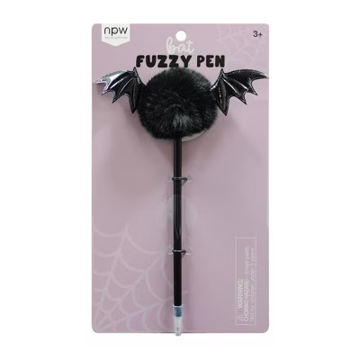 6ct Halloween Bat Fuzzy Pen | Target