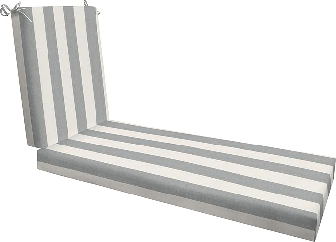 Honeycomb Outdoor Chaise Lounge Cushion for Patio Furniture, Water & Fade Resistant, Removable Co... | Amazon (US)