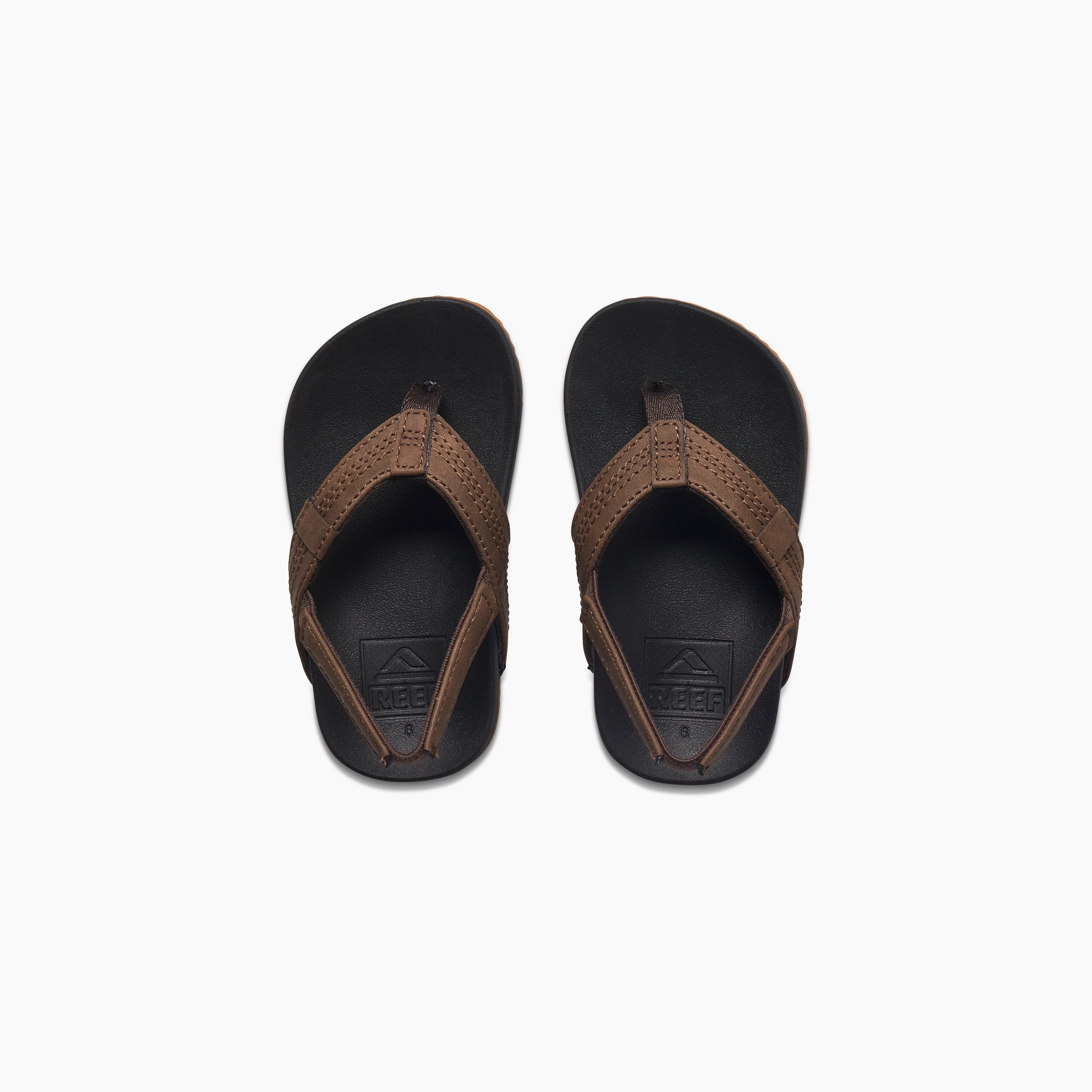 Boy's Lil Cushion Phantom Sandals in Black/Brown | REEF® | Reef