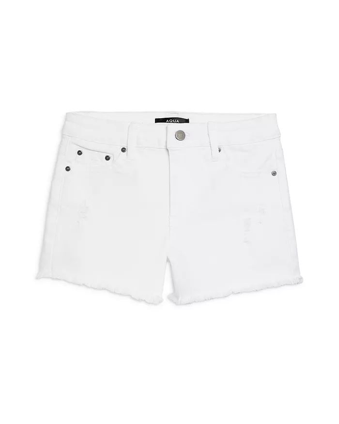 Frayed Hem Denim Shorts, Big Kid - 100% Exclusive | Bloomingdale's (US)