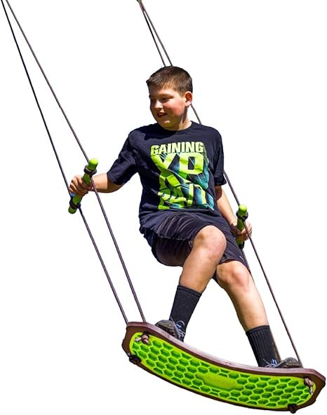 Swurfer Kick Stand Up Outdoor Surfing Tree Swing for Kids Up to 150 Lbs - Hang from Up to 10 Feet... | Amazon (US)