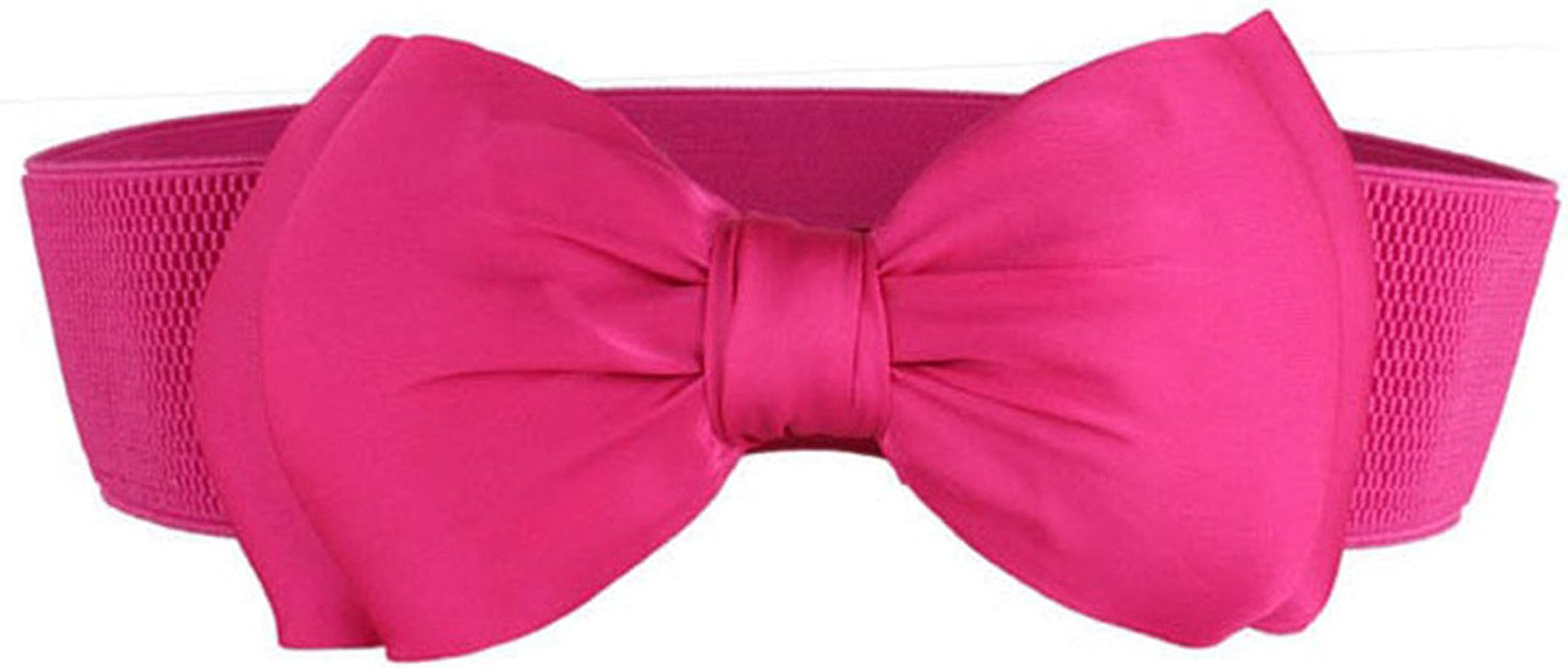 Andongnywell Women's Wide Cinch Belt Vintage Big Bow Knot Corset Waistband Wides Bowknot Waist St... | Amazon (US)