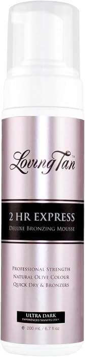 Loving Tan 2 HR Express Self Tanning Mousse, Ultra Dark - Streak Free, Natural, Professional Qual... | Amazon (US)