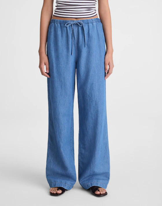 Pull-On Jeans in Cotton-Linen Denim | Madewell
