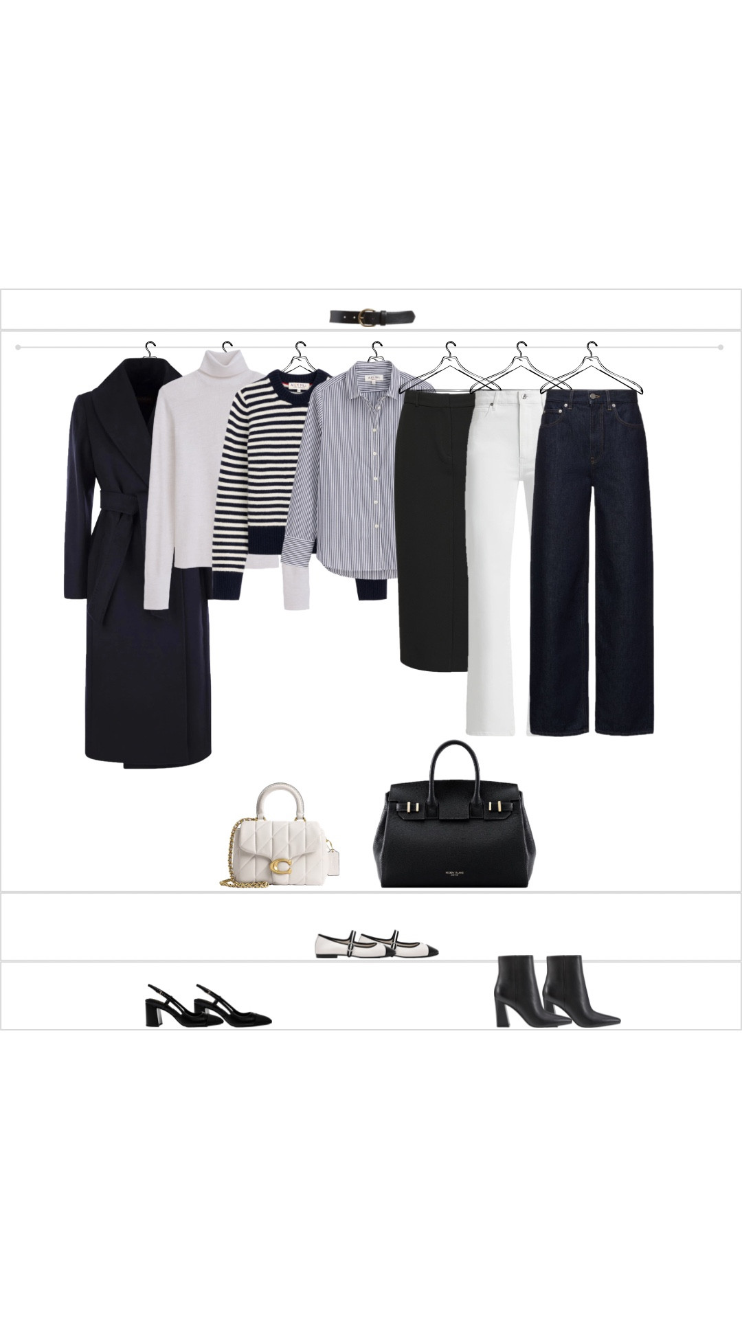 Capsule closet: black, white and navyy

#LTKootd #LTKSeasonal #LTKU