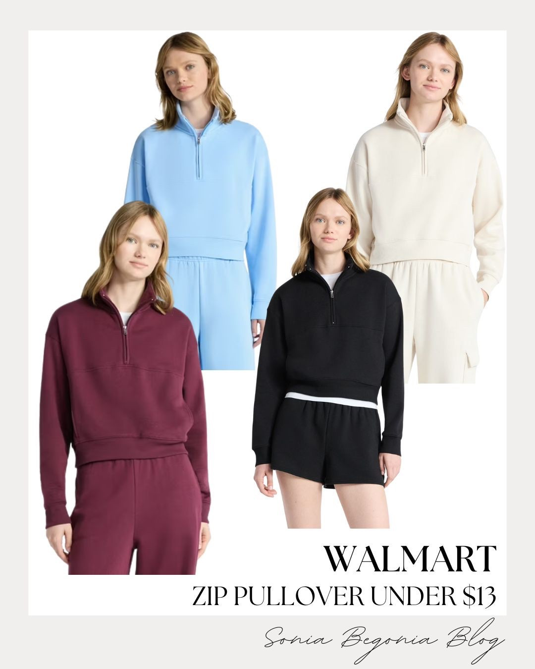 Cozy season just got more affordable! 🛍️
These Walmart zip pullovers are perfect for lounging, running errands, or layering on chilly days — and they’re all under $13! Available in multiple colors, these comfy essentials give you that relaxed, elevated look without breaking the bank.✨

Shop your favorite color before it sells out — these make the perfect fall and winter wardrobe staple! 🍂🖤

⸻

#WalmartFinds #WalmartFashion #AffordableStyle #CozySeason #FallStyle #WinterWardrobe #BudgetFriendlyFashion #ComfyStyle #CasualOutfits #WardrobeEssentials #StyleForLess #EverydayOutfits #FashionSteals #AffordableFinds #LoungewearLooks #WalmartStyle #Under13Finds #CozyOutfits #FashionOnABudget #FallFashionInspo #ChicAndComfy #OutfitGoals #ComfyAndCute #ShopWalmart #TrendyEssentials

#LTKFindsUnder50 #LTKSeasonal #LTKActive