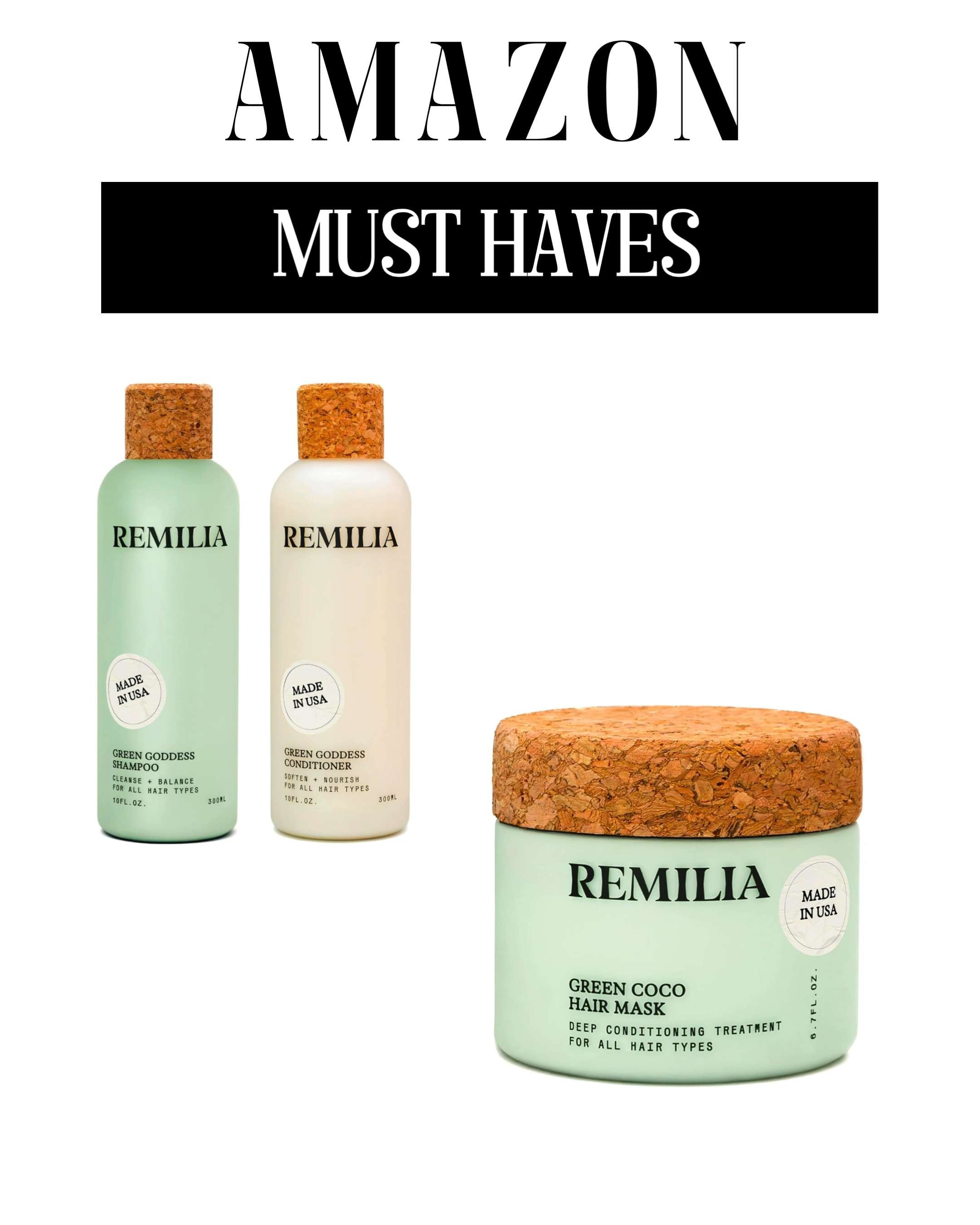 Amazon Must-Haves for Your Hair 💆‍♀️✨
Revive dull, damaged hair with Remilia’s Green Goddess Set & Rice Protein Hair Mask — vegan, hydrating, and made in the USA 🌿💚 Perfect for silky, stronger strands!#LTKFinds #LTKHairCare #LTKAmazon #LTKStyle 

 

#LTKBeauty #LTKFindsUnder50 #LTKStyleTip #LTKBeauty