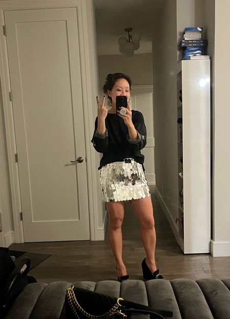 Shiny disco ball. It’s not always about dresses. Skirts are fun too! I’m wearing the silver version. Comes in three colors! Sequin skirt. Dance party. Vegas clubbing. Coachella. 

#LTKtravel #LTKunder50 #LTKFestival