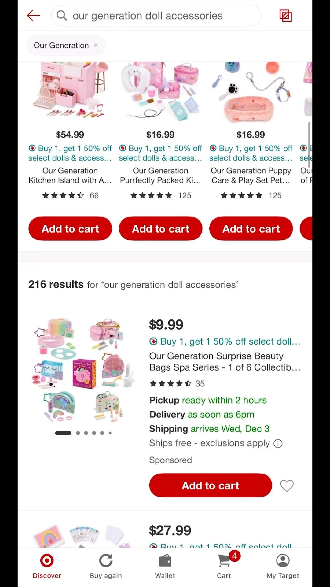 Another great BLACK FRIDAY find! Target’s One Generation Dolls and Accessories are buy 1 get 1 50% off! 

#LTKCyberWeek #LTKKids #LTKGiftGuide