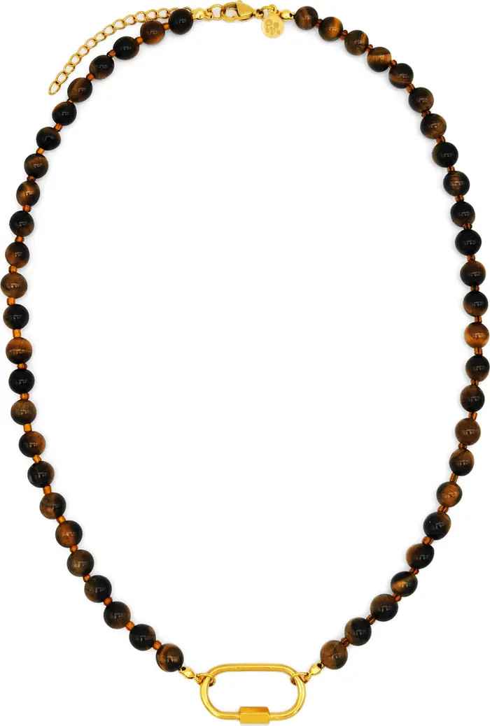 Beaded Carabiner Necklace | Nordstrom