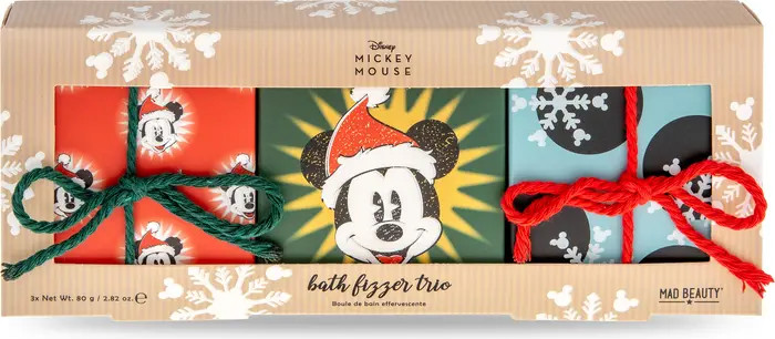 MAD BEAUTY x Disney Mickey Jingle All The Way Bath Fizzer Trio | Nordstrom | Nordstrom