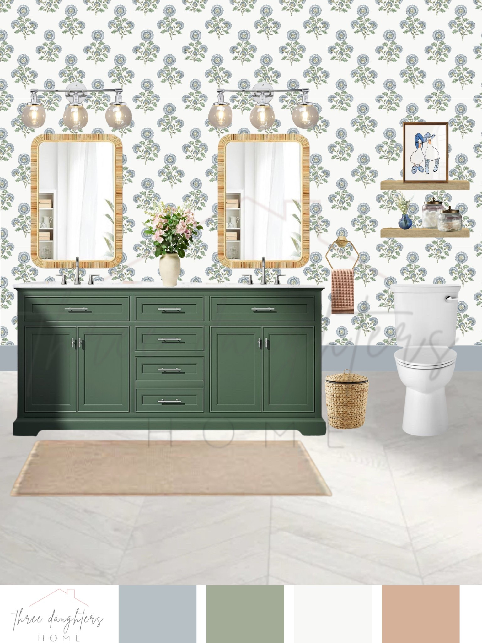 Jack & Jill bathroom, kids bathroom, boys bathroom, girls bathroom, green vanity, interior design, bathroom design, bathroom decor

#LTKKids #LTKFindsUnder50 #LTKHome