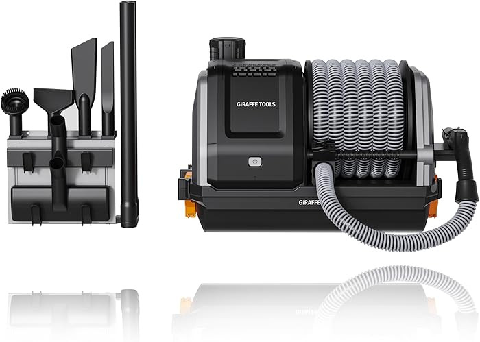 Giraffe Tools Grandstorm Retractable Vacuum Cleaner Wall-Mounted, Shop Wet Dry Vacuum Cleaner wit... | Amazon (US)