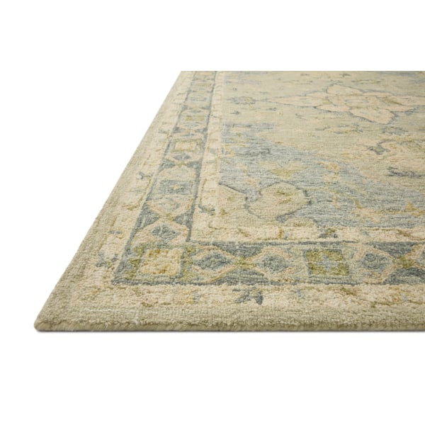 Julian JI-07 Seafoam Green/Spa Wool Handmade Area Rug | Rugs Direct
