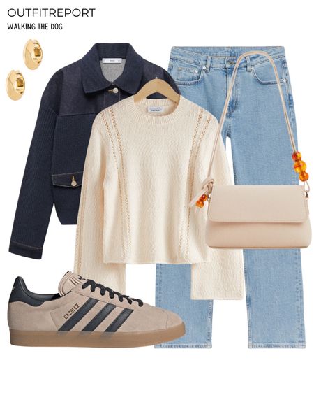 Denim jeans adidas gazelle trainers white top bomber jacket 

#LTKstyletip #LTKitbag #LTKshoecrush