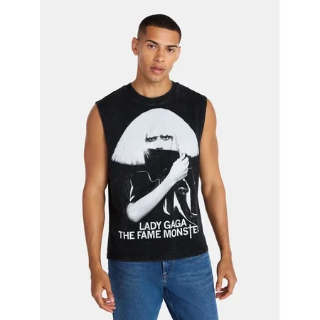 Lady Gaga Graphic Pride Muscle Tank Top, Men's Sizes XS-3XL | Walmart (US)