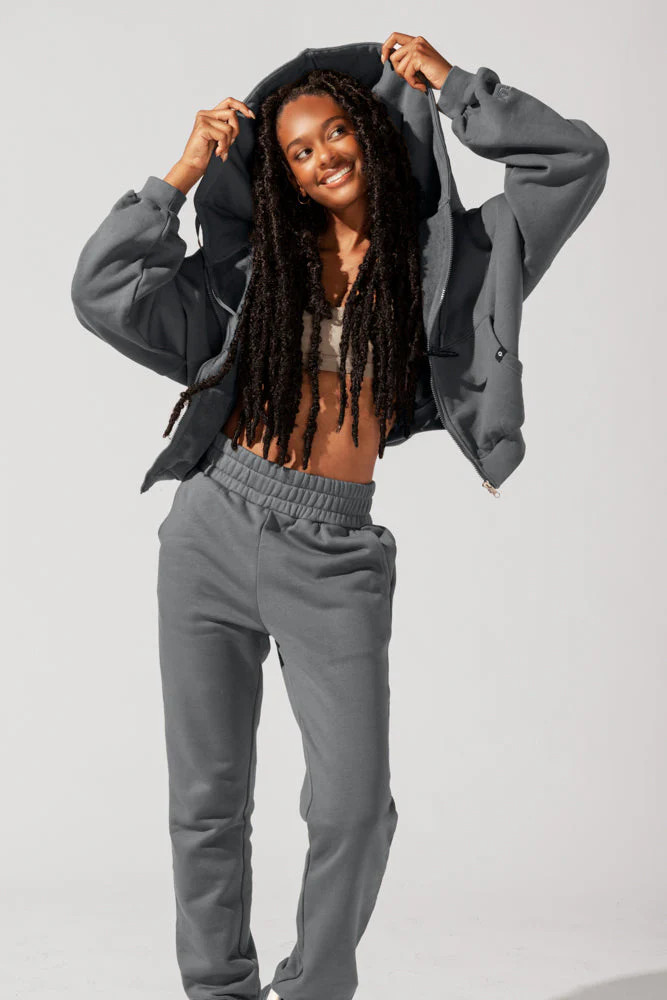 Cloud Rollover Sweatpant - Smoke | POPFLEX