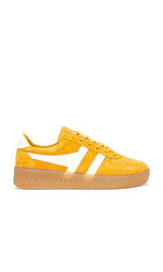 Gola Women's Grandslam Suede Sneakers in Sun & Off White & Gum from Revolve.com | Revolve Clothing (Global)
