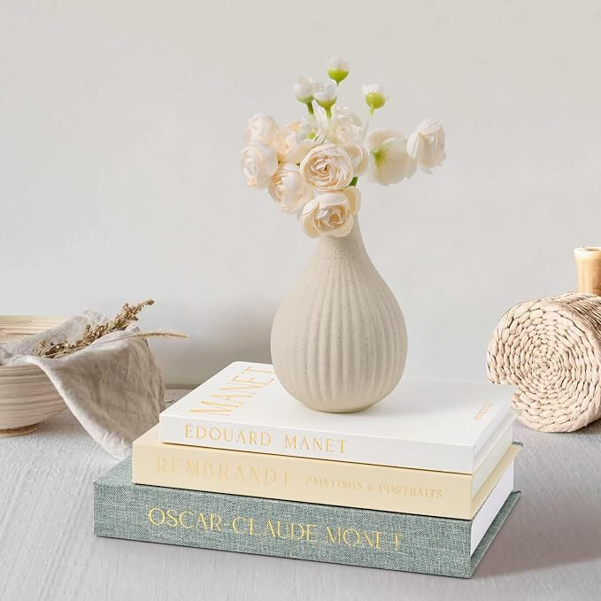 Set of 3 Decorative Books – Linen-Covered Fake Books with Magnetic Closure for Hidden Storage &... | Amazon (US)