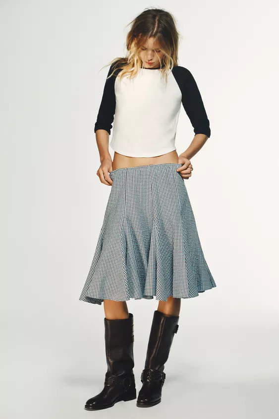 HEAVY COTTON RAGLAN SLEEVE T-SHIRT | Zara UK