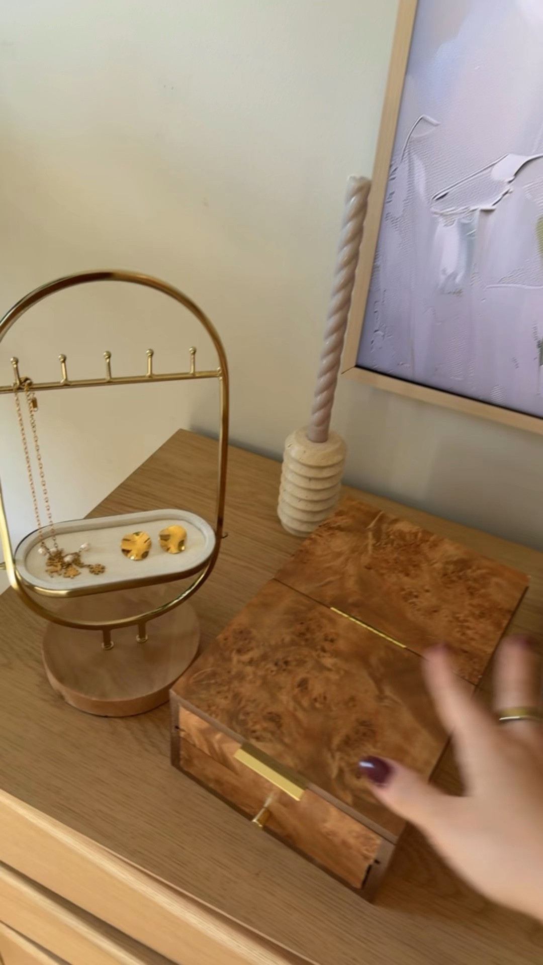 Jewelry box! Jewlery try holder necklace holder organization gold jewelry target finds new at target 

#LTKFindsUnder50 #LTKGiftGuide #LTKWatchNow