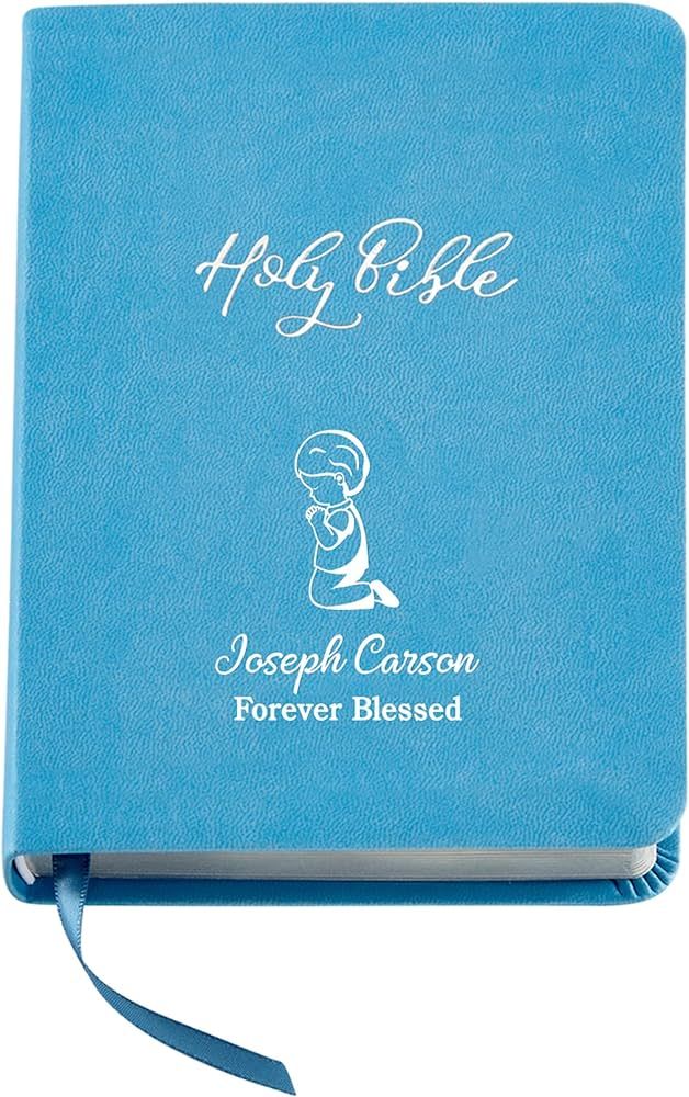 Let's Make Memories Personalized Create Your Own Children's Bible - Religious Keepsake - Blue - B... | Amazon (US)