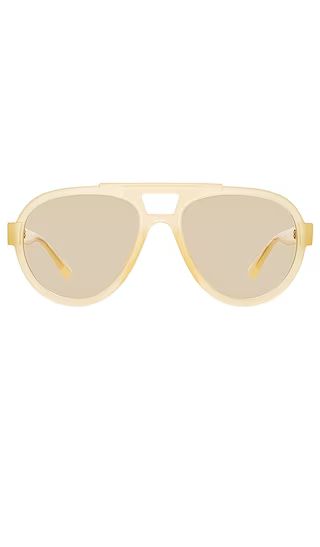 X Linda Farrow Jurgen Sunglasses in Yellow & Gold | Revolve Clothing (Global)