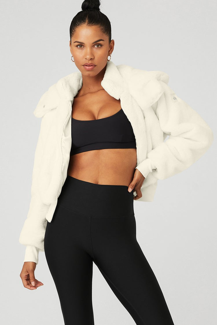 Faux Fur Foxy Jacket - Ivory | Alo Yoga (US)