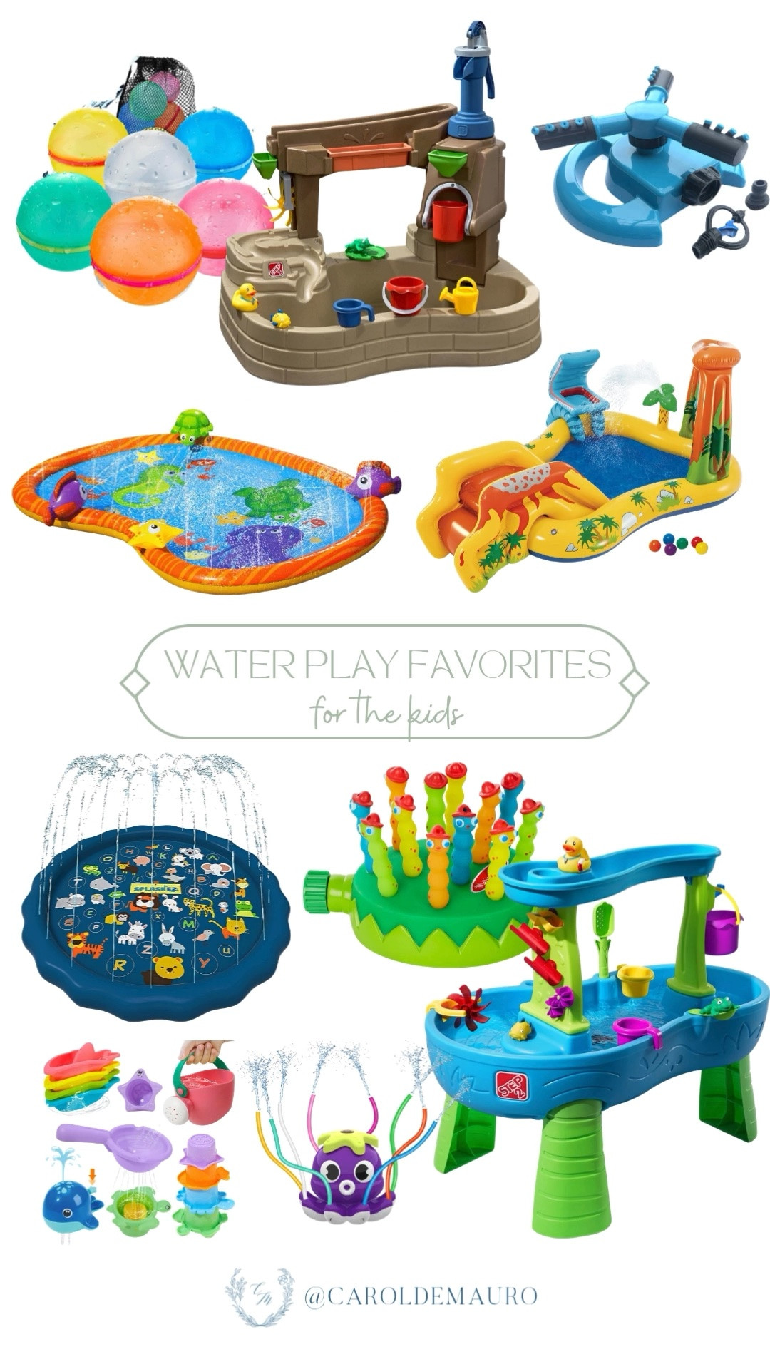 You don’t need a pool to host the ultimate summer hangout. Whether you’re setting up the octopus sprinkler for a quick cool-down or filling up the water table for some sensory play, you’re officially the "fun" house this season.

toddler toys, water activities, summer vibes, mom hacks, affordable toys, water activity pad, outdoor play, amazon finds

#LTKKids #LTKmomlife